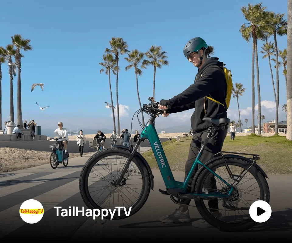 Electric bike review by TailHappyTV